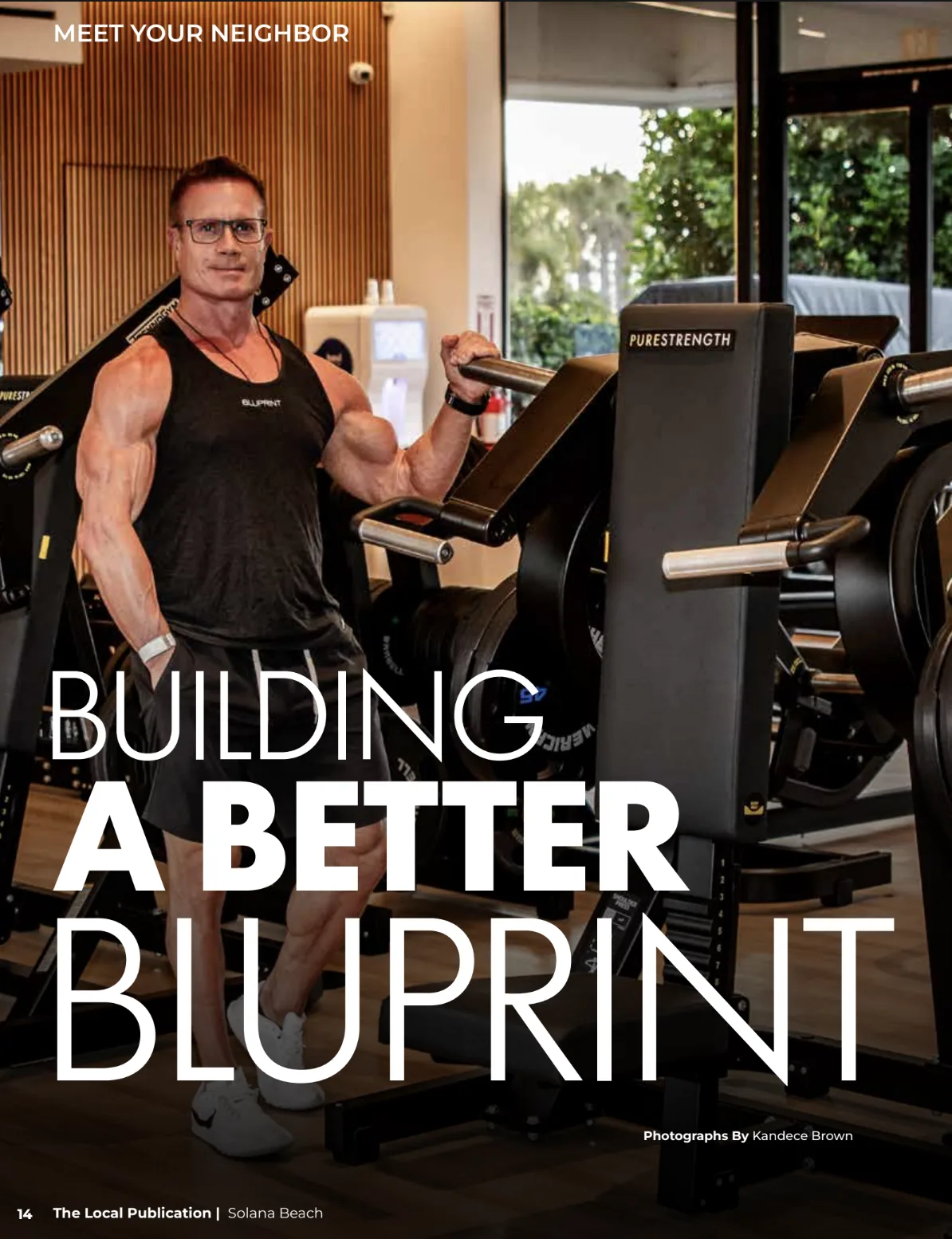 Opening page of The Local Publication's June 2026 article on Bluprint Wellness